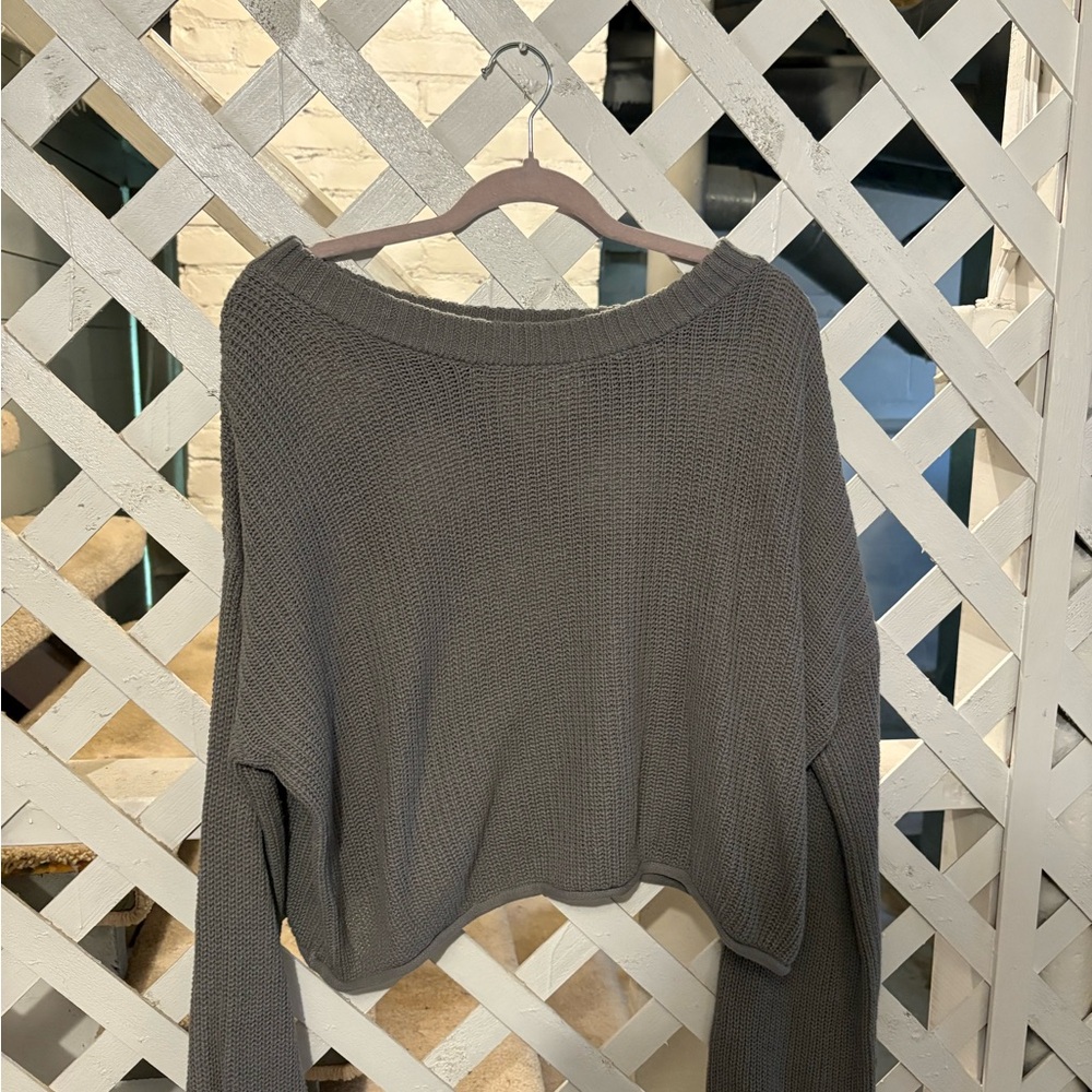 Wild Fable Cozy Gray Knit Sweater